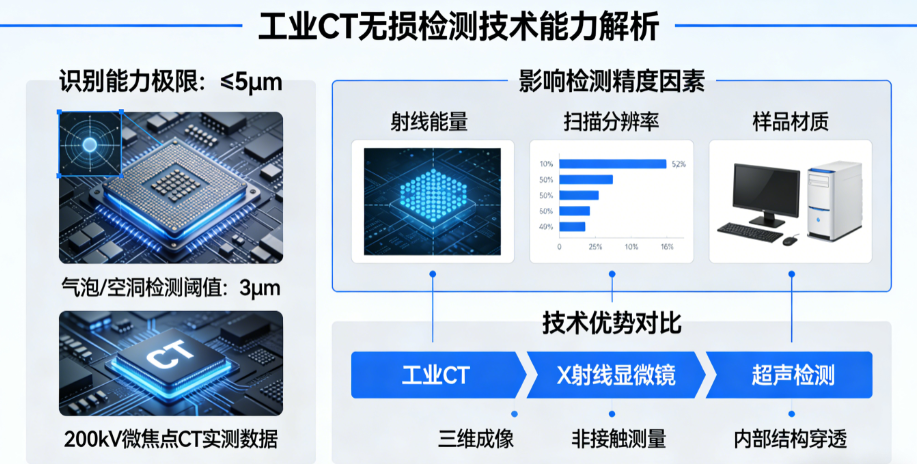 工业CT扫描究竟能识别多小的缺陷