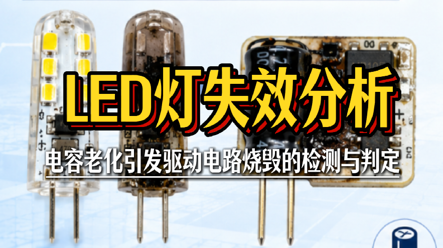 LED灯失效分析：电容老化引发驱动电路烧毁的检测与判定