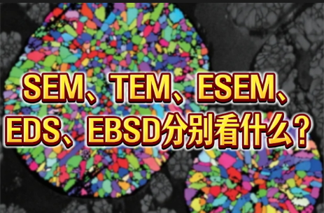 SEM、TEM、ESEM、EDS、EBSD分别看什么？一文读懂材料显微分析五大核心技术