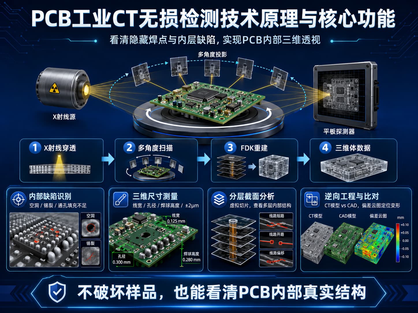 PCB工业CT无损检测