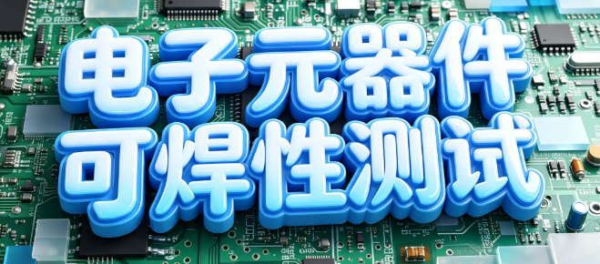 电子元件可焊性测试
